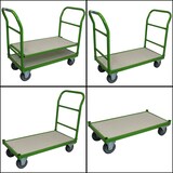 thumbnail of Profi Etagenwagen 250 kg 2 Etagen höhenverstellbar Plattformwagen Transportwagen Handwagen