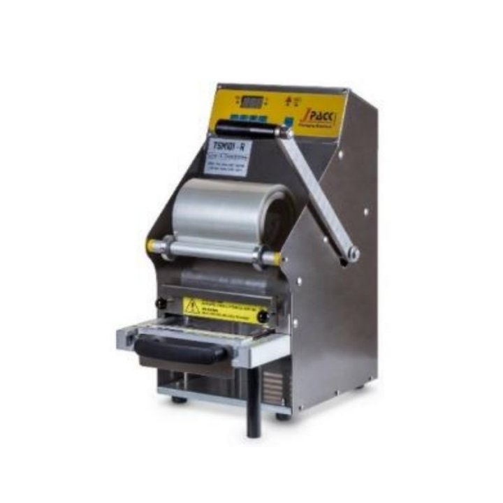 Termosigillatrice manuale a leva da banco senza stampo, per vaschette preformate con misura max di mm 205x150x100h, V.230/1, Kw.0.5 - mod.TSM101-R