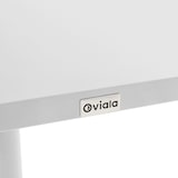 thumbnail of 70 cm metalen tuintafel en 2 stoelen in wit
