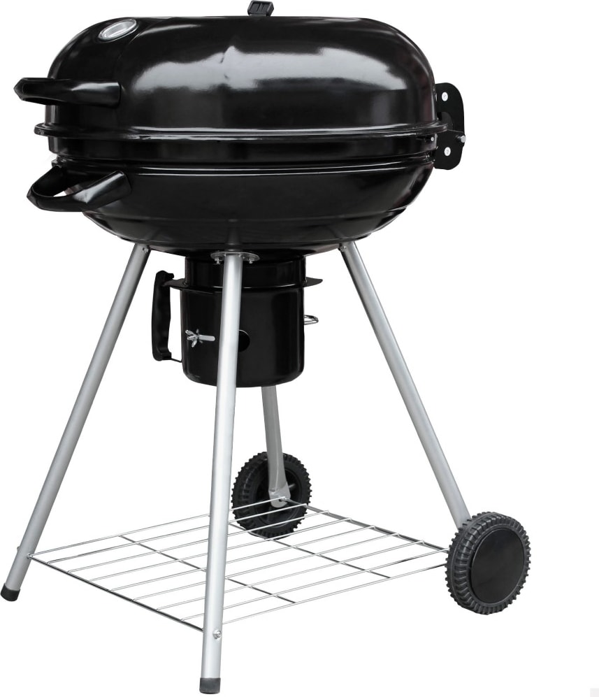 Barbacoa de carbón portátil redonda con tapa Aktive