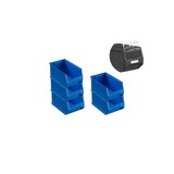 thumbnail of PROREGAL 5x Blaue Sichtlagerbox 3.0 mit Abdeckung | HxBxT 12,5x14,5x23,5cm | 2,8 Liter | Sichtlagerbehälter, Sichtlagerkasten