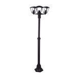 thumbnail of Lanterna Selene luci su palo Nero opaco in alluminio pressofuso attacco E27 - 3 LUCI