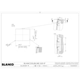 thumbnail of Blanco Silgranit Rechteckiges Spülbecken Subline 500-IF SteelFrame Anthrazit 50 x 40 cm