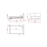 thumbnail of Gastro Kühltisch Kühltheke Kühlung, 6 Schubladen, 1365x700x875mm
