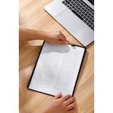 thumbnail of SIGMA  Cartellina per appunti, polistirolo,, 75 fogli, clip a molla, nero