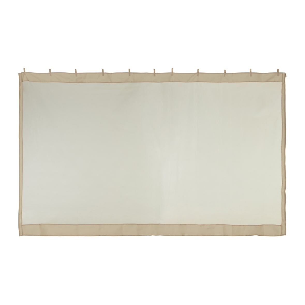 Relaxdays Moskitonetz für 3 x 3 m Pavillon, 2 Seitenteile, mit Reißverschluss & Klettband, 12 m XL Mückennetz, beige