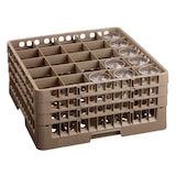 thumbnail of Glazenkorf kunststof bruin | 25 vakken | 500x500x142(h)mm