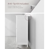 thumbnail of Helloshop26 - Meuble de salle de bain 60 x 30 x 80 cm meuble de rangement 2 portes battantes 3 casiers séparateurs amovibles blanc 12_0006476