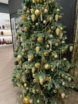 thumbnail of Weihnachtskugeln 8cm Kunststoff Christbaumkugeln Plastik bruchsicher dunkelgrün