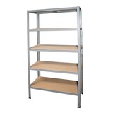 thumbnail of shelfplaza HOME Schwerlastregal 180x110x45 cm in grau mit 5 Böden und 175 kg Traglast pro Boden