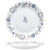 thumbnail of Neptun 6er Set Kuchenteller Porzellan 6 Pers Dessert-Teller maritim Anker