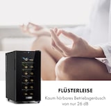 thumbnail of Klarstein Bellevin 18 Uno Weinkühlschrank 50 Liter 11-18 °C LED Touch SingleZone Schwarz