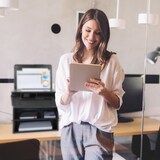 thumbnail of Relaxdays Druckerständer Schreibtisch, 3 Fächer, Regal für Drucker, Druckerhalter, H x B x T: 22,5 x 40 x 30 cm, schwarz