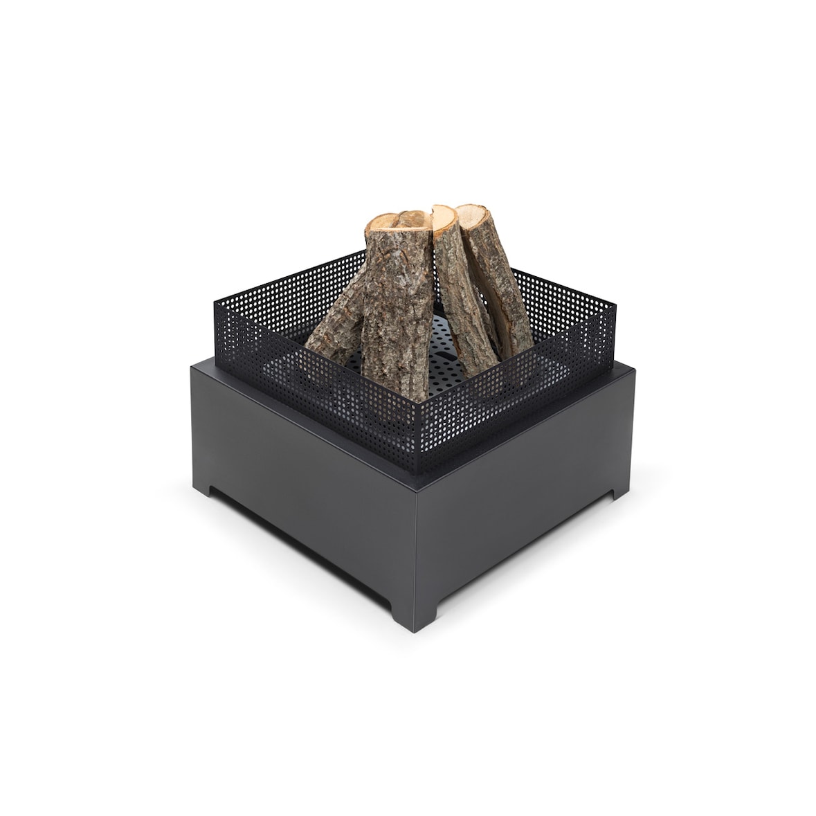 The Favilla Feuerschale aus Stahl, schwarz – Wetterfest & sofort einsatzbereit 16 kg, 55x55 cm