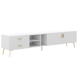 thumbnail of Merax TV-Ständer für 75-Zoll-Fernseher, Lowboards, TV-Boards, TV-Schrank, Entertainment-Center, TV-Konsolentisch weiß