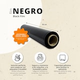 thumbnail of OFITURIA Film Embalar Elástico Negro para Embalar, Rollo de Plástico Protector Envíos y Mudanzas, Rollo de 50cm y hasta 400 m Estirables (3 rollos)