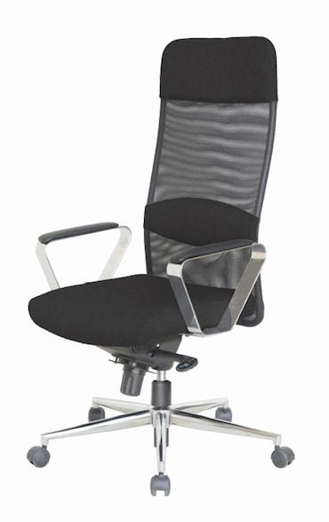 SIGMA Sedia da ufficio EC506, plastica/metallo, altezza del sedile regolabile, nero