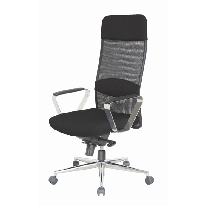 SIGMA Sedia da ufficio EC506, plastica/metallo, altezza del sedile regolabile, nero