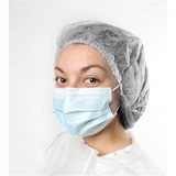 thumbnail of Charlotte blanche à clip "accordéon" - Non tissé 10X100 x 1000 - MEDIPROTEC