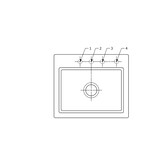 thumbnail of Villeroy&Boch Rechteckiges Spülbecken, Keramikspüle Subway Style 60 S Ivory beige, 60x51cm, Unterschrankbreite 60cm