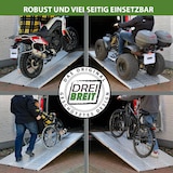 thumbnail of DREIBREIT by TRUTZHOLM Alu Auffahrrampe 215 cm 2-fach klappbar 1020 kg gelocht Verladerampe Rampe