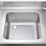 thumbnail of Lavello in acciaio inox con base 120 x 70 x 90 cm - 1 vasca a sinistra