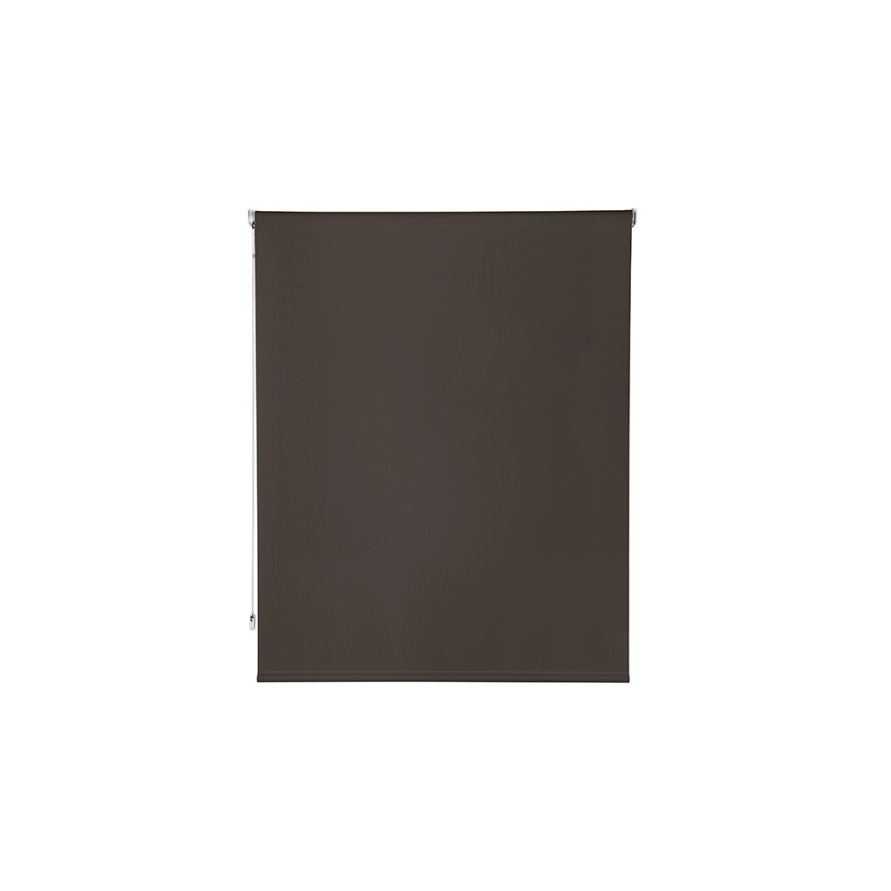 Rocada cortina enrollable 160cm largo x 160cm alto - cortina color antracita bronce con mecánico blanco