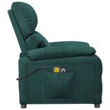 thumbnail of vidaXL Elektrischer Massagesessel Dunkelgrün Stoff