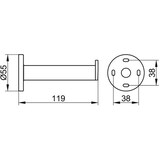 thumbnail of KE Ersatzrollenhalter PLAN Alu sil-elo