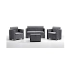 thumbnail of Canapé deux places Bica Nebrasca anthracite effet rotin