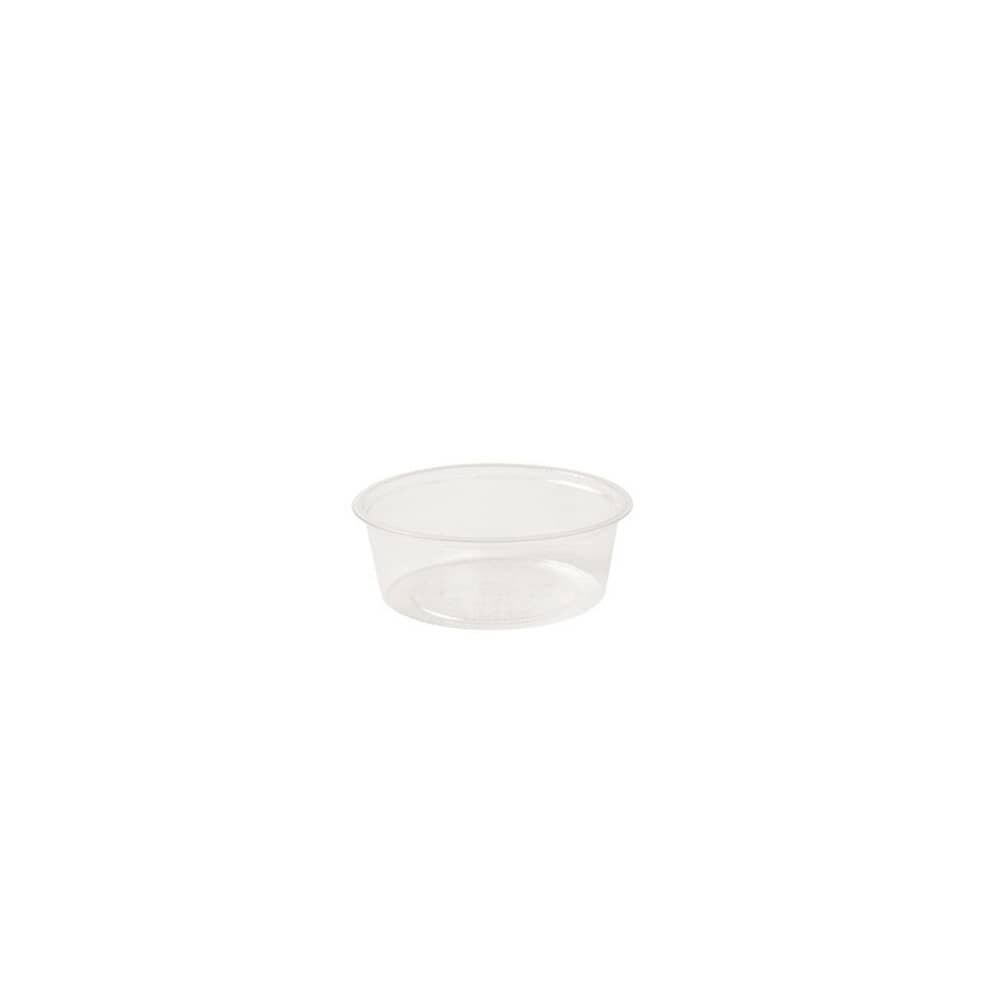 greenbox - Portionsbecher aus PLA 60 ml, Ø 70 mm, klar, 100 St.