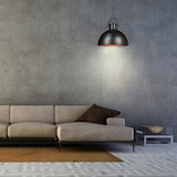 thumbnail of Relaxdays Hängelampe Industrial Design im Shabby Look, Deko für Esszimmer, E27, Pendellampe Ø 40,5 cm, schwarz