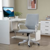 thumbnail of Vinsetto Cadeira de escritório giratória ergonômica com altura ajustável apoio de braço acolchoado e apoio lombar máx. 120 kg 62x69x92-102 cm Cinza