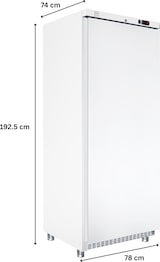 thumbnail of METRO PROFESSIONAL Frigorífico GRE4600S, 78 x 74 x 192.5 cm, 487 L, plata