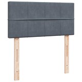 thumbnail of vidaXL Ottoman-Bett mit Matratze Dunkelgrau 90x200 cm Samt