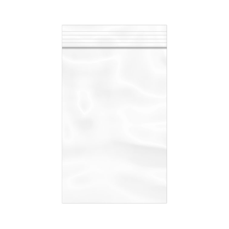 MONOUSO - Plastic Zak met Rits DrukknoopSluiting 8x12cm G-300 (1.000 Stuks)