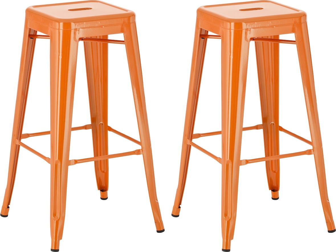 2er Set Barhocker Joshua orange