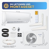 thumbnail of Klimaanlage zum Kühlen und Heizen 3,5kW inkl. Montageset