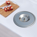 thumbnail of WellHome - Cubo de basura integrable en encimeras, con tapa en acero inoxidable de 5L Negro