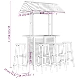 thumbnail of vidaXL 5-tlg. Gartenbar-Set Massivholz Akazie