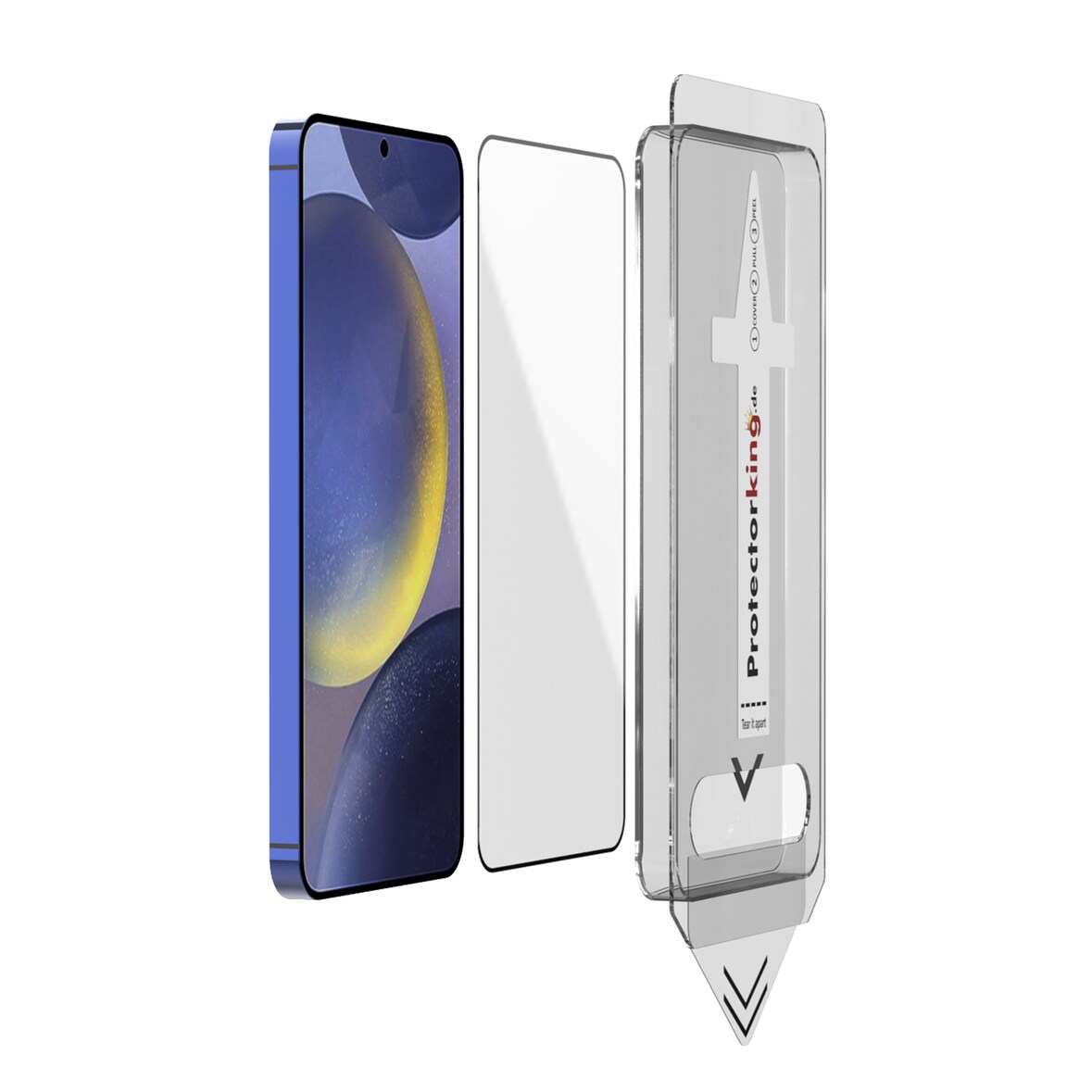 1x 9H Panzerglas für Samsung Galaxy M56 HD Klar Full-Screen Protector Auto Dust Elimination Tempered Glass Displayschutz