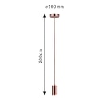 thumbnail of Paulmann Neordic Pendelleuchte Haldis  E27   max. 60W Kupfer dimmbar Metall 50387