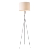 thumbnail of Helloshop26 - Lampadaire trépied moderne lampe sur pied métal tissu hauteur 154 cm blanc 03_0005254