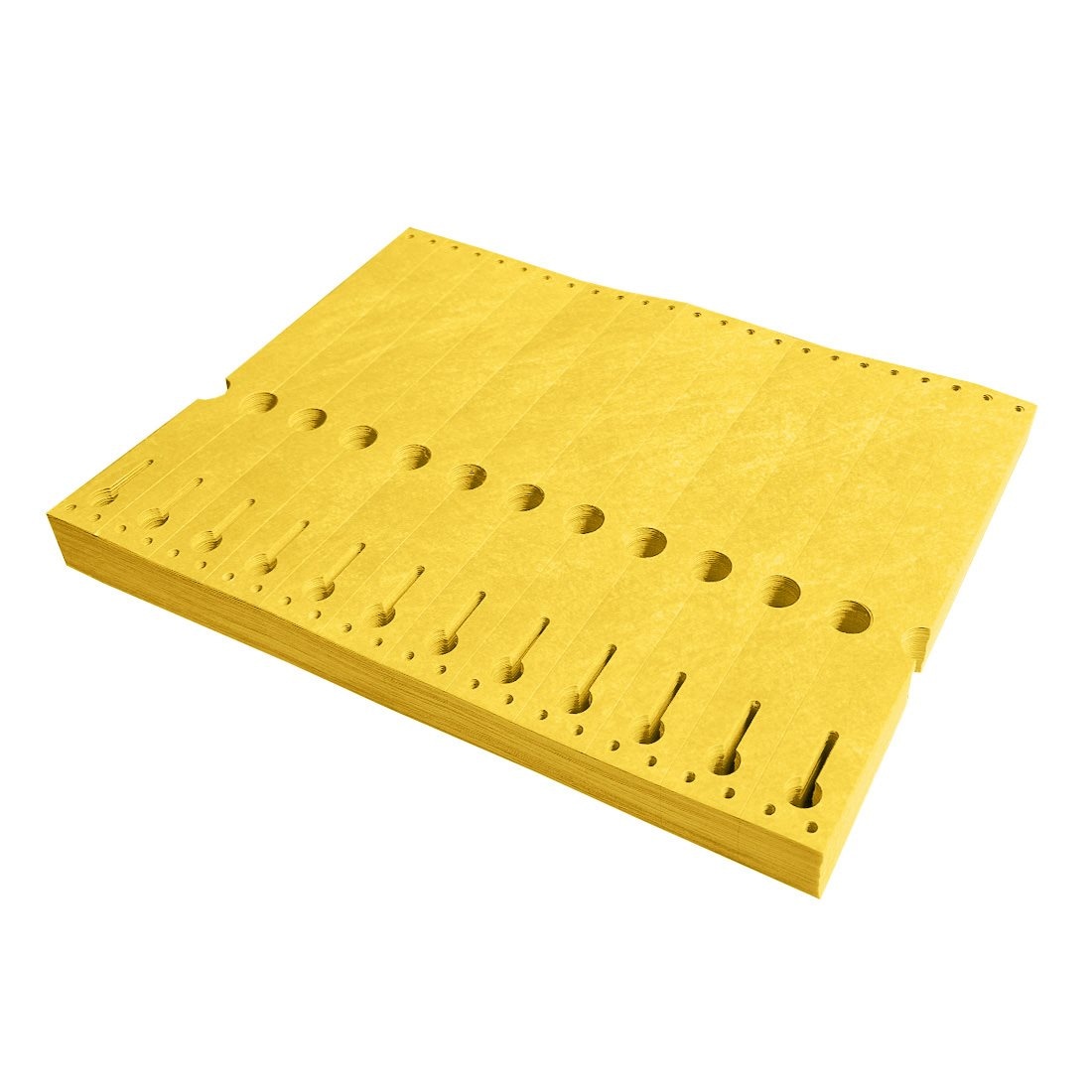 CombiCraft Tyvek sleufetiketten 220 x 25,4 mm geel - per 1000 stuks