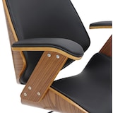 thumbnail of Dudeco Cadeira Escritório Chicago Nogueira e preto