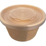 thumbnail of Combi soepbekers van karton met PP-deksel / 350 ml / 900 stuks.