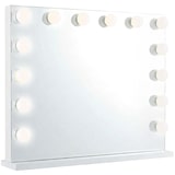 thumbnail of CLP Specchio per trucco con luci Palmdale Plastica HBT: 68x80x16 cm bianco