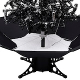 thumbnail of Schneiender Weihnachtsbaum mit Schirmfuß Schwarz 140 cm PVC