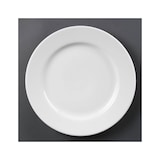 thumbnail of Assiettes à bord large blanches Olympia 310mm - lot de 6