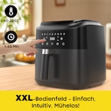 thumbnail of 9L XL Heißluftfritteuse 2350W Airfryer mit 9 Programmen, Digital Touch, fettarmes Kochen, kompakt, Schüttel-Erinnerung, spülmaschinengeeignet